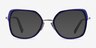 Bourdon Blue Tortoise Silver AcetateEyeglass Frames from EyeBuyDirect, with Tinted Lenses