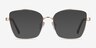 Beginning Gold Floral AcetateEyeglass Frames from EyeBuyDirect, with Tinted Lenses