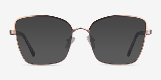 Beginning Rose Gold Floral AcetateEyeglass Frames from EyeBuyDirect, with Tinted Lenses