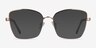 Beginning Rose Gold Floral AcetateEyeglass Frames from EyeBuyDirect, with Tinted Lenses