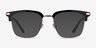 Actor Black Gold AcetateEyeglass Frames from EyeBuyDirect, with Tinted Lenses
