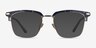Actor Gray Silver AcetateEyeglass Frames from EyeBuyDirect, with Tinted Lenses