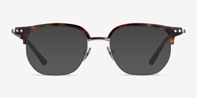 Witty Tortoise Silver AcetateEyeglass Frames from EyeBuyDirect, with Tinted Lenses