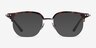 Witty Tortoise Silver AcetateEyeglass Frames from EyeBuyDirect, with Tinted Lenses