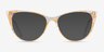 Celebrate Clear Yellow Rose Gold AcétateMontures de lunettes de vue d'EyeBuyDirect, Avec des Verres Teintés
