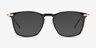 Usman Black Gold AcetateEyeglass Frames from EyeBuyDirect, with Tinted Lenses