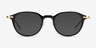 Jones Black Gold AcetateEyeglass Frames from EyeBuyDirect, with Tinted Lenses