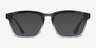 Fraser Black Clear Silver AcetateEyeglass Frames from EyeBuyDirect, with Tinted Lenses