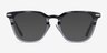 Hayes Gray Striped Gunmetal AcetateEyeglass Frames from EyeBuyDirect, with Tinted Lenses