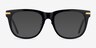 Jefferson Black Gold AcetateEyeglass Frames from EyeBuyDirect, with Tinted Lenses
