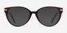 Luca Burgundy Gold AcetateEyeglass Frames from EyeBuyDirect, with Tinted Lenses