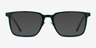 Pierce Dark Green AcetateEyeglass Frames from EyeBuyDirect, with Tinted Lenses