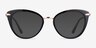 Dauphine Black Rose Gold AcetateEyeglass Frames from EyeBuyDirect, with Tinted Lenses