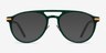 Aston Dark Green Gold AcetateEyeglass Frames from EyeBuyDirect, with Tinted Lenses