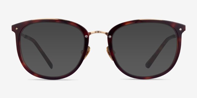 Yves Tortoise Gold AcetateEyeglass Frames from EyeBuyDirect, with Tinted Lenses