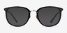 Yves Black Gold AcetateEyeglass Frames from EyeBuyDirect, with Tinted Lenses