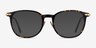 Hollis Tortoise Gold AcétateMontures de lunettes de vue d'EyeBuyDirect, Avec des Verres Teintés