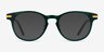 Hathaway Green &Gold AcetateEyeglass Frames from EyeBuyDirect, with Tinted Lenses