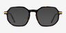 Quentin Tortoise Gold AcetateEyeglass Frames from EyeBuyDirect, with Tinted Lenses