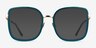 Margot Teal Gold AcetateEyeglass Frames from EyeBuyDirect, with Tinted Lenses