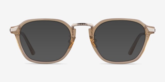 Baxter Clear Yellow Light Gold AcetateEyeglass Frames from EyeBuyDirect, with Tinted Lenses