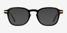 Lark Black Gold AcetateEyeglass Frames from EyeBuyDirect, with Tinted Lenses