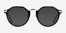 Yates Black Silver AcetateEyeglass Frames from EyeBuyDirect, with Tinted Lenses