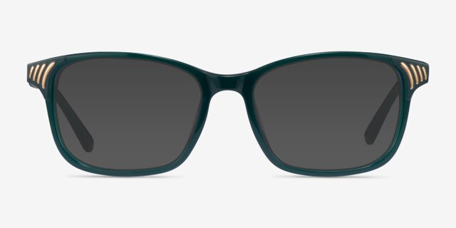 Visio Green AcetateEyeglass Frames from EyeBuyDirect, with Tinted Lenses
