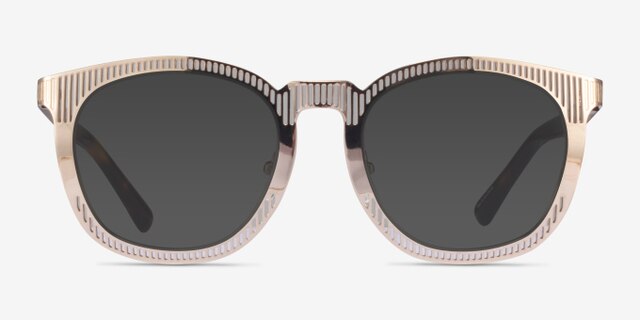 Wright Gold AcetateEyeglass Frames from EyeBuyDirect, with Tinted Lenses