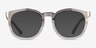 Wright Silver AcetateEyeglass Frames from EyeBuyDirect, with Tinted Lenses