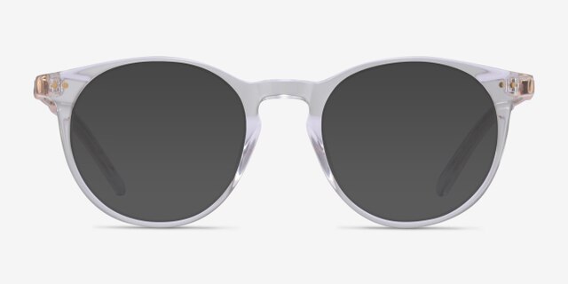 Volta Clear AcetateEyeglass Frames from EyeBuyDirect, with Tinted Lenses