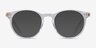 Volta Clear AcetateEyeglass Frames from EyeBuyDirect, with Tinted Lenses