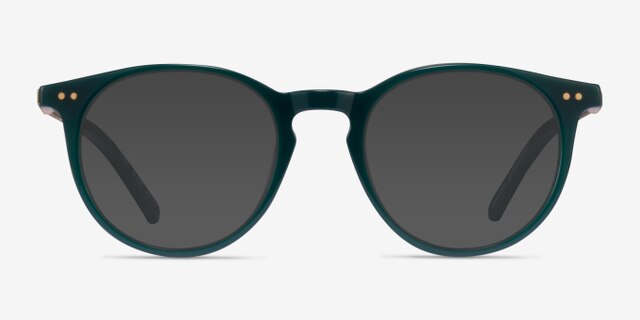 Volta Dark Green AcetateEyeglass Frames from EyeBuyDirect, with Tinted Lenses
