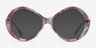 Endless Red Striped AcetateEyeglass Frames from EyeBuyDirect, with Tinted Lenses