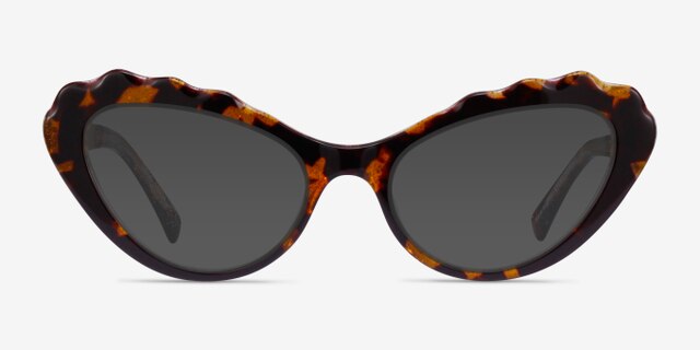 Lingo Tortoise AcetateEyeglass Frames from EyeBuyDirect, with Tinted Lenses