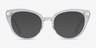 Friday Clear Purple AcetateEyeglass Frames from EyeBuyDirect, with Tinted Lenses