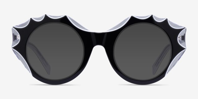 Audition Black Clear AcetateEyeglass Frames from EyeBuyDirect, with Tinted Lenses