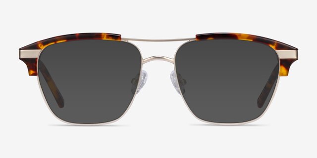 Flight Matte Gold Tortoise AcetateEyeglass Frames from EyeBuyDirect, with Tinted Lenses