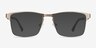 Skill Gunmetal MétalMontures de lunettes de vue d'EyeBuyDirect, Avec des Verres Teintés