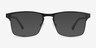 Skill Black MetalEyeglass Frames from EyeBuyDirect, with Tinted Lenses