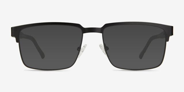 Video Matte Black Carbon-fiberEyeglass Frames from EyeBuyDirect, with Tinted Lenses