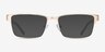 Victory Gold Olive Carbon-fiberMontures de lunettes de vue d'EyeBuyDirect, Avec des Verres Teintés