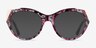 Lilium Red Floral Gold AcetateEyeglass Frames from EyeBuyDirect, with Tinted Lenses