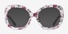 Paeonia Red Floral AcetateEyeglass Frames from EyeBuyDirect, with Tinted Lenses