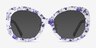 Paeonia Purple Floral AcetateEyeglass Frames from EyeBuyDirect, with Tinted Lenses