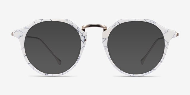 Phoebe Black White AcetateEyeglass Frames from EyeBuyDirect, with Tinted Lenses