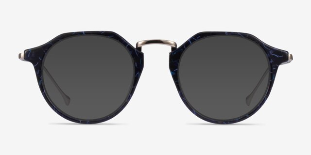 Phoebe Blue Floral AcetateEyeglass Frames from EyeBuyDirect, with Tinted Lenses