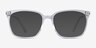 Radiant Clear AcetateEyeglass Frames from EyeBuyDirect, with Tinted Lenses