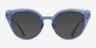 Swerve Clear Blue AcetateEyeglass Frames from EyeBuyDirect, with Tinted Lenses