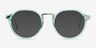 Yates Clear Green AcetateEyeglass Frames from EyeBuyDirect, with Tinted Lenses